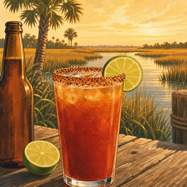 A cold beer and a bold mix.