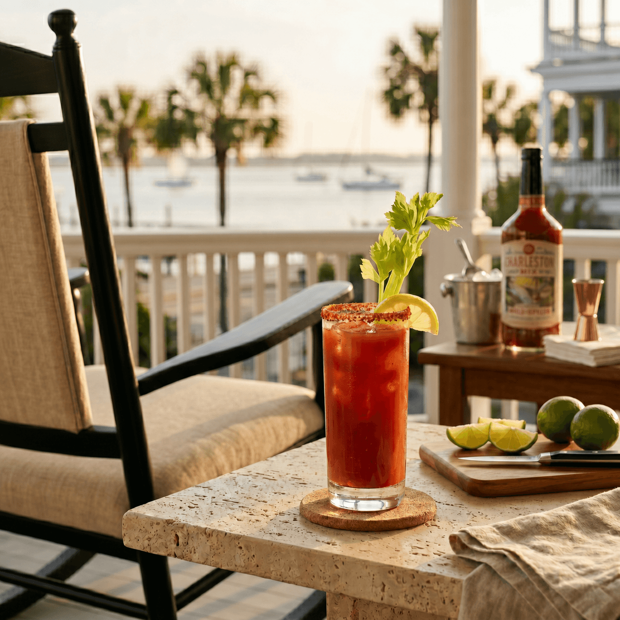 Charleston Mix on a Southern porch