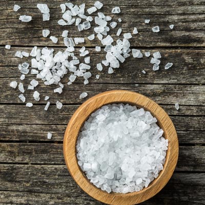 salt on a table