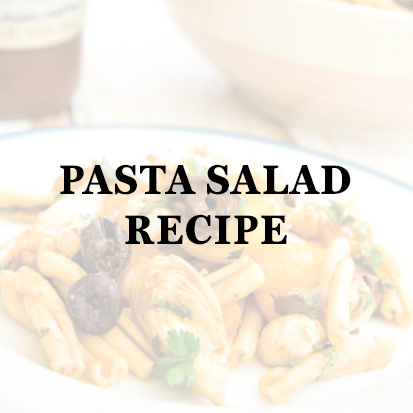 dish with pasta salad