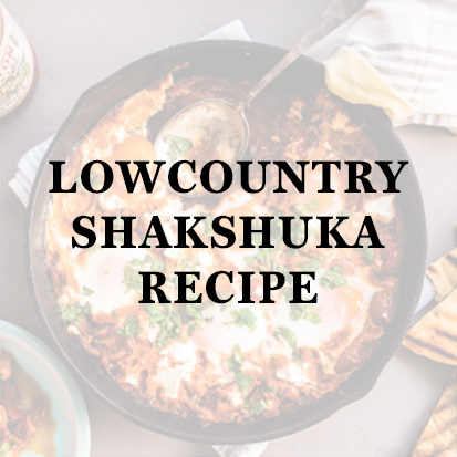 pan full of lowcountry shakshuka