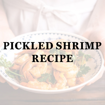 bowl of pickled shrimp